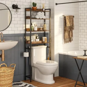 4 Tier Bathroom Organizer Over Toilet