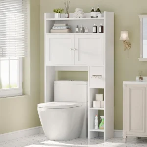 Over The Toilet Storage Cabinet with Doors